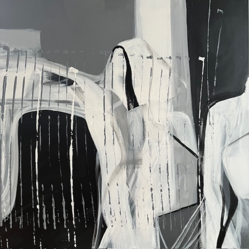 Akryl Bez slowa 1 40cm x 40cm 2022